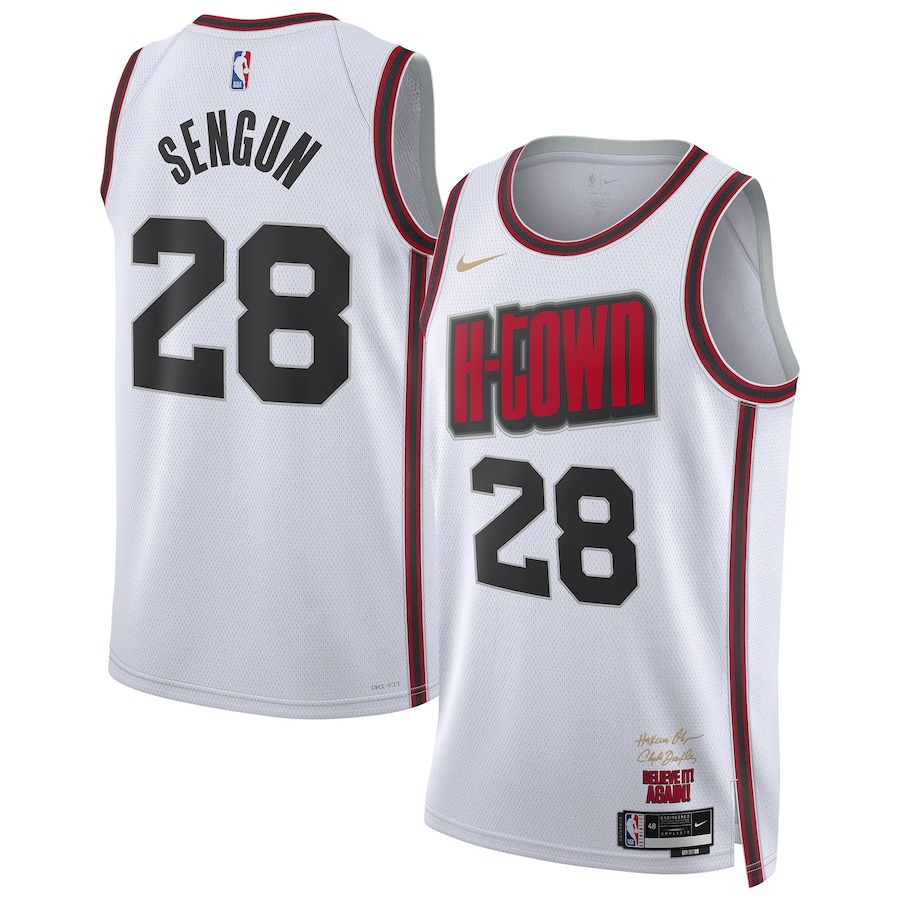 Unisex Houston Rockets Alperen Sengun Nike White 2024/25 Swingman Player Jersey - City Edition - Jersey