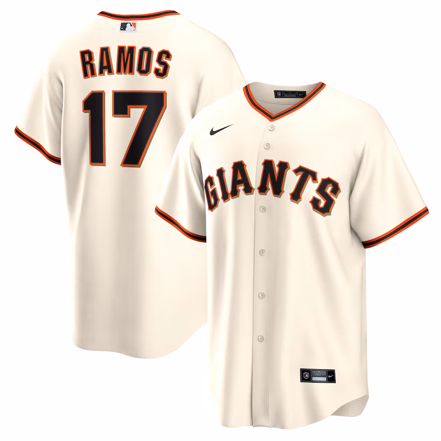 Men's San Francisco Giants Heliot Ramos Nike Cream Home Replica Jersey - Jersey