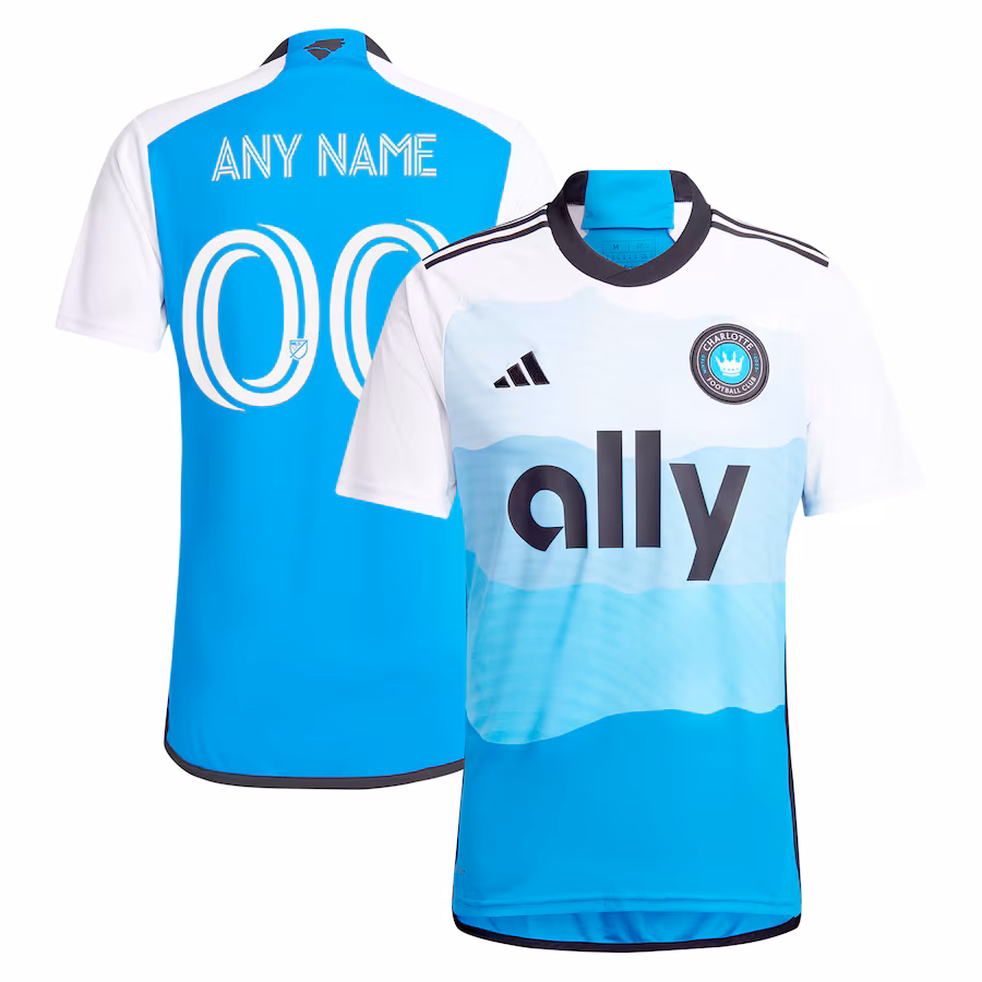Men's Charlotte FC  adidas Blue 2024 The Carolina Kit: Explore Custom Replica Jersey - Jersey