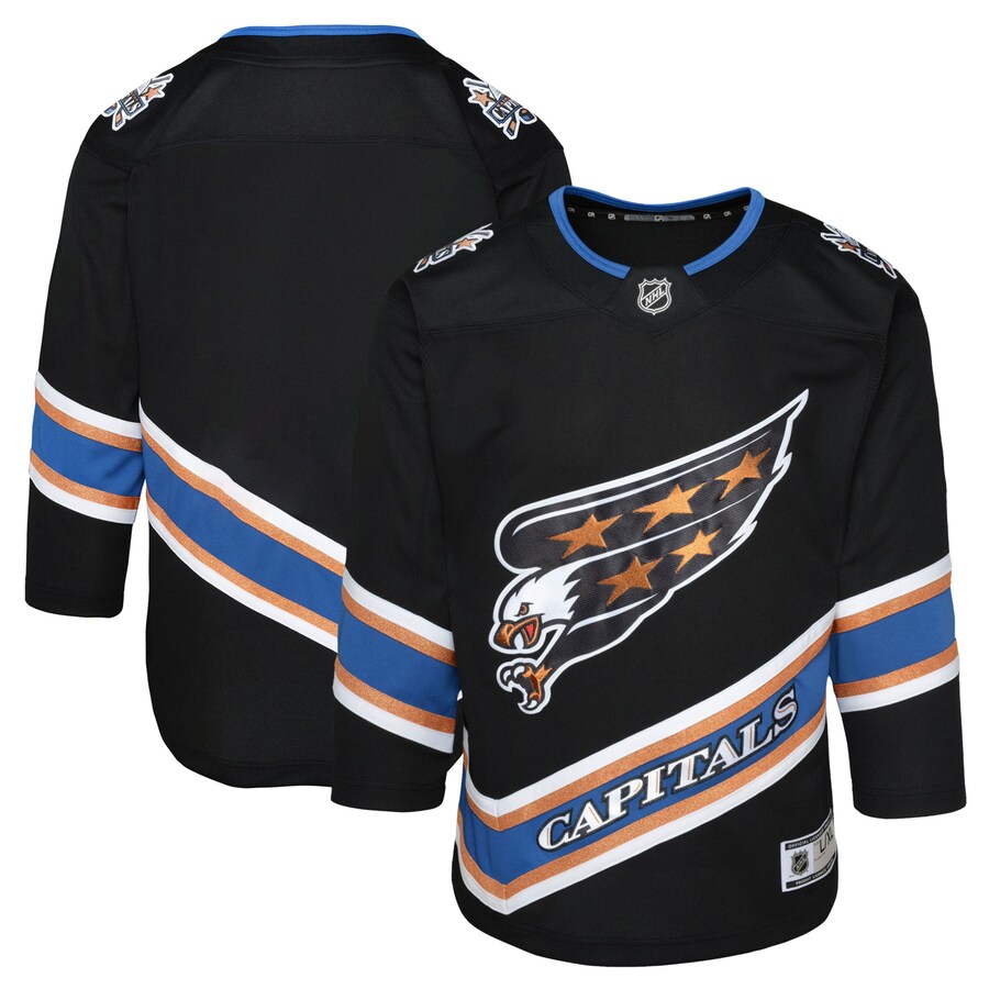 Youth Washington Capitals Black Alternate 50th Anniversary Premier Jersey - Jersey