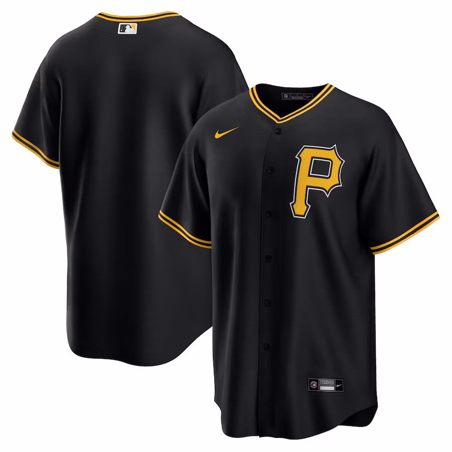 Men's Pittsburgh Pirates Nike Black Alternate Replica Team Jersey - Jersey