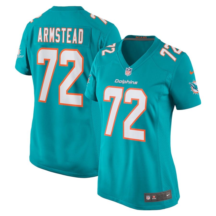 Women's Miami Dolphins Terron Armstead Nike Aqua Game Jersey - Jersey