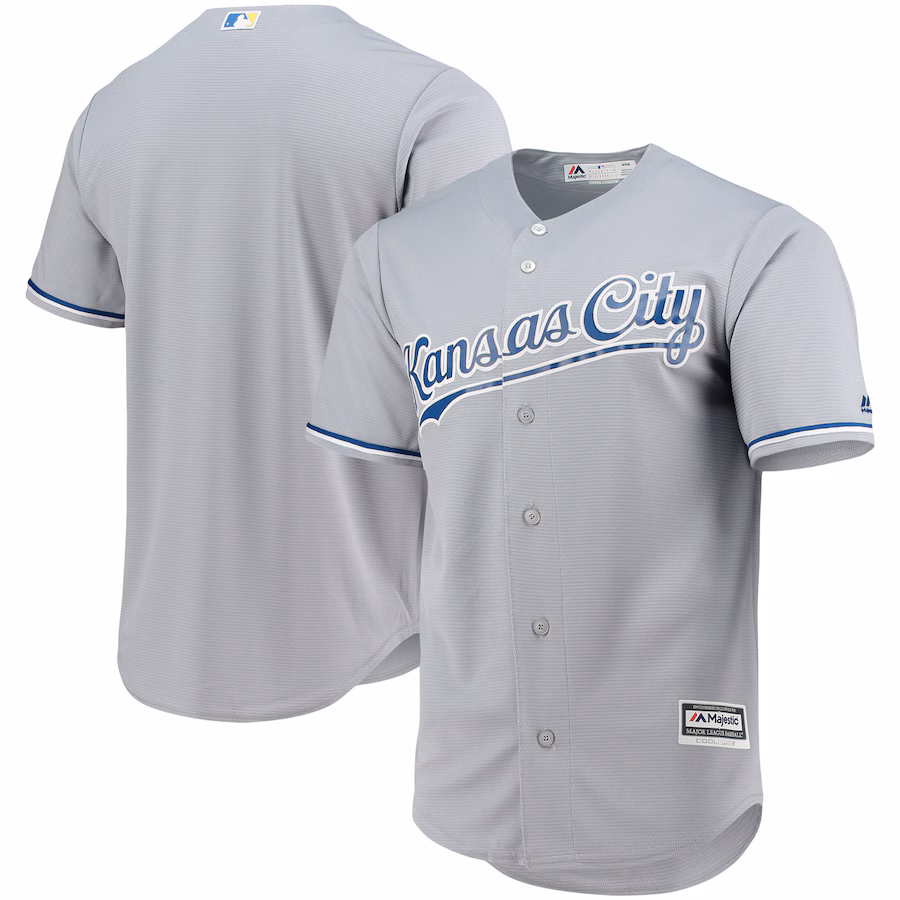 Men's Kansas City Royals Majestic Gray Team Official Jersey - Jersey