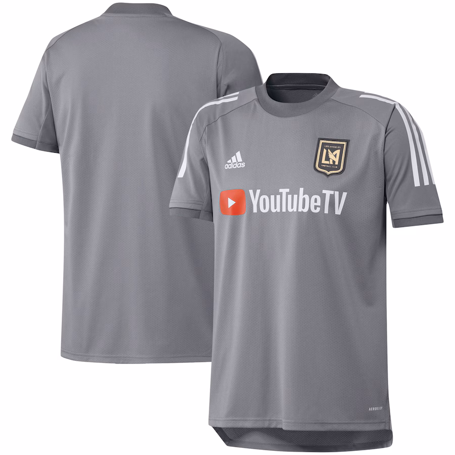 Men's LAFC adidas Gray 2020 On-Field Training Jersey - Jersey
