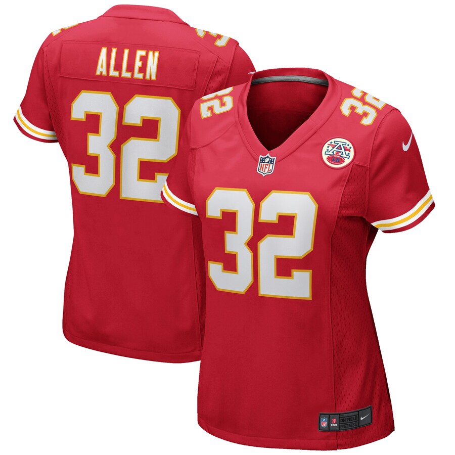 Women's Kansas City Chiefs Marcus Allen Nike Red Game Retired Player Jersey - Jersey