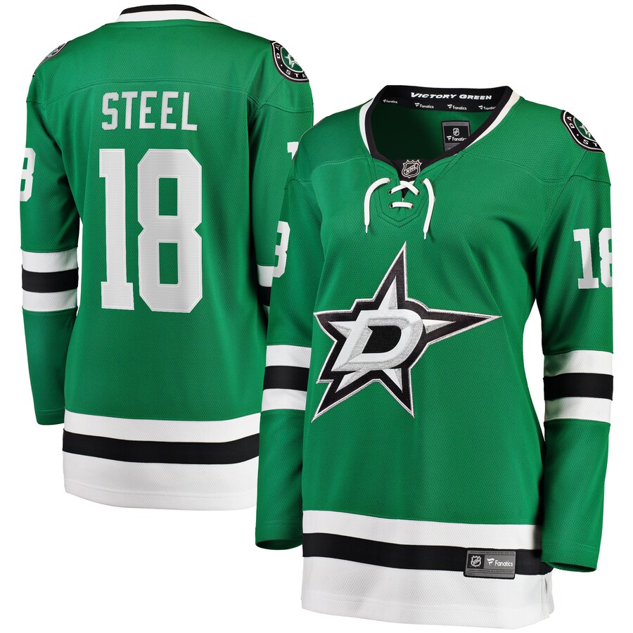 Women's Dallas Stars Sam Steel Fanatics Branded Kelly Green Home Breakaway Player Jersey - Jersey
