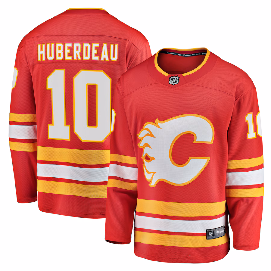 Men's Calgary Flames Jonathan Huberdeau Fanatics Red Home Breakaway Player Jersey - Jersey