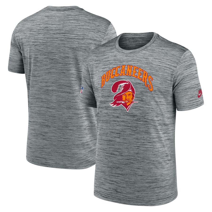 Men's Tampa Bay Buccaneers Nike Gray Velocity Alternate Logo Performance T-Shirt - Jersey