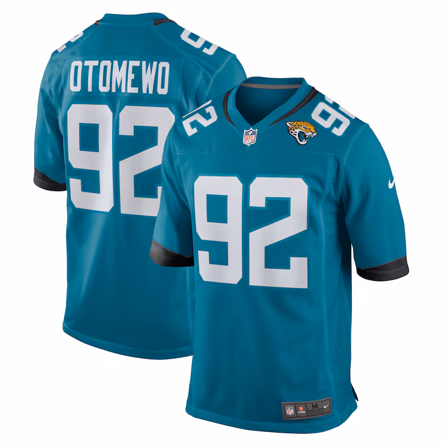 Men's Jacksonville Jaguars Esezi Otomewo Nike  Teal Team Game Jersey - Jersey