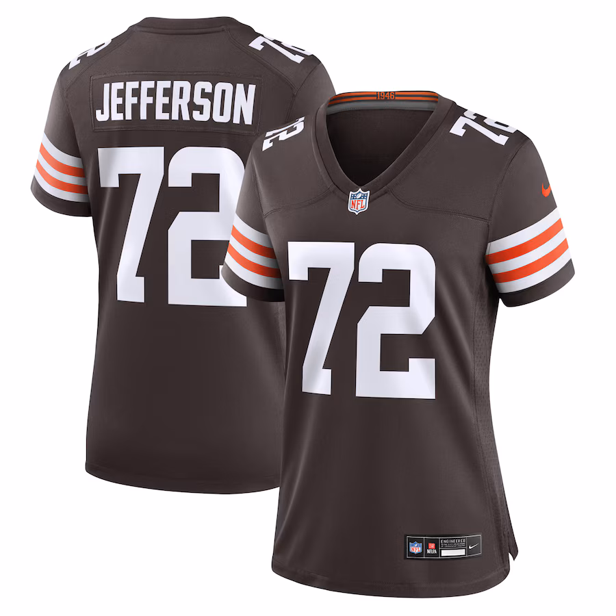 Women's Cleveland Browns Quinton Jefferson Nike Brown Game Jersey - Jersey