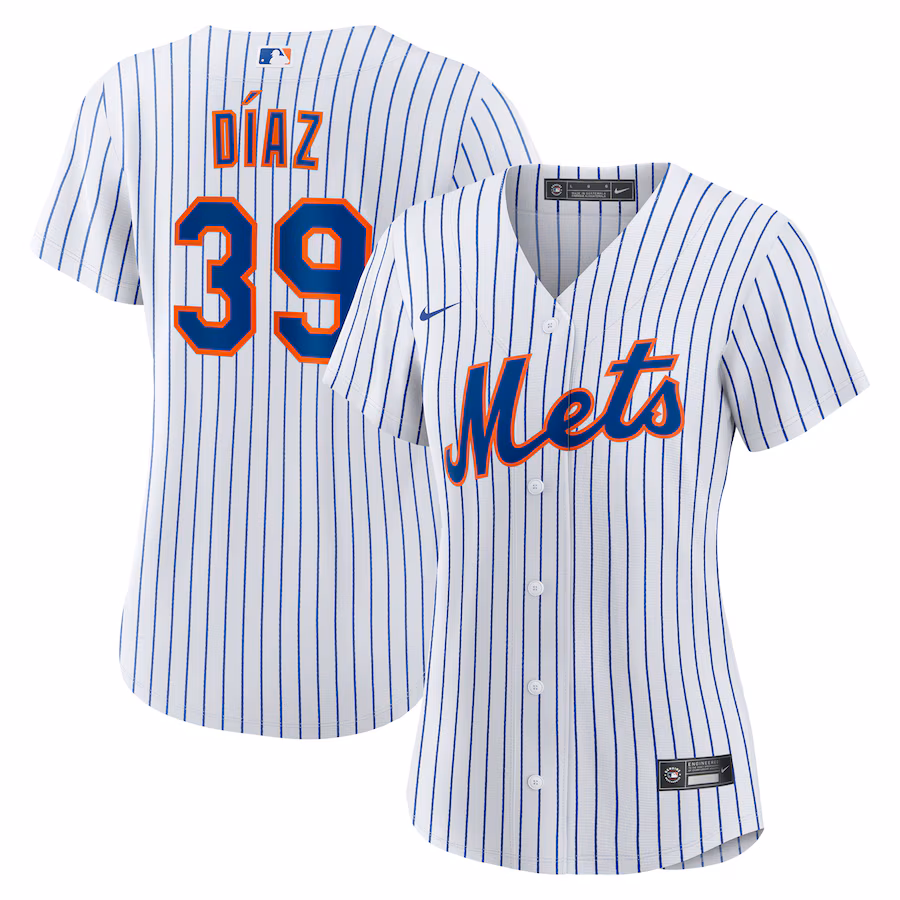 Women's New York Mets Edwin Díaz Nike White Home Replica Jersey - Jersey