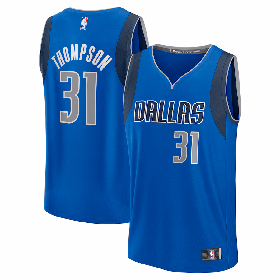Youth Dallas Mavericks Klay Thompson Fanatics Blue Fast Break Replica Player Jersey - Icon Edition - Jersey
