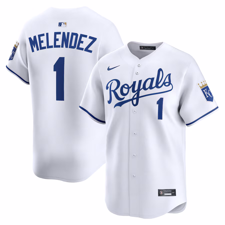 Men's Kansas City Royals MJ Melendez Nike White Alternate Limited Player Jersey - Jersey