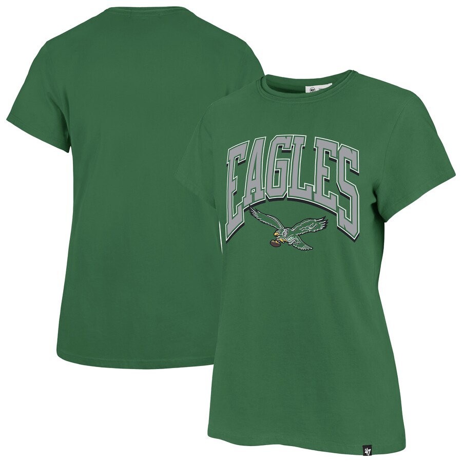 Women's Philadelphia Eagles '47 Kelly Green Treasure Frankie T-Shirt - Jersey