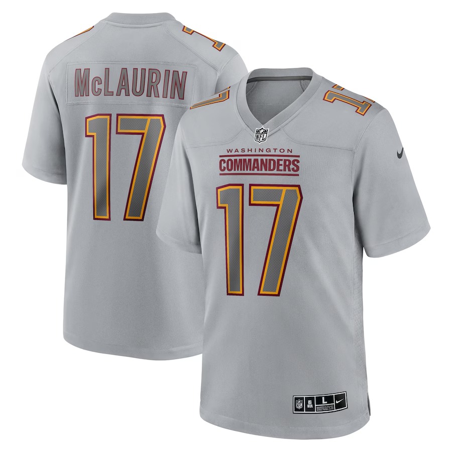 Men's Washington Commanders Terry McLaurin Nike Gray Atmosphere Fashion Game Jersey - Jersey