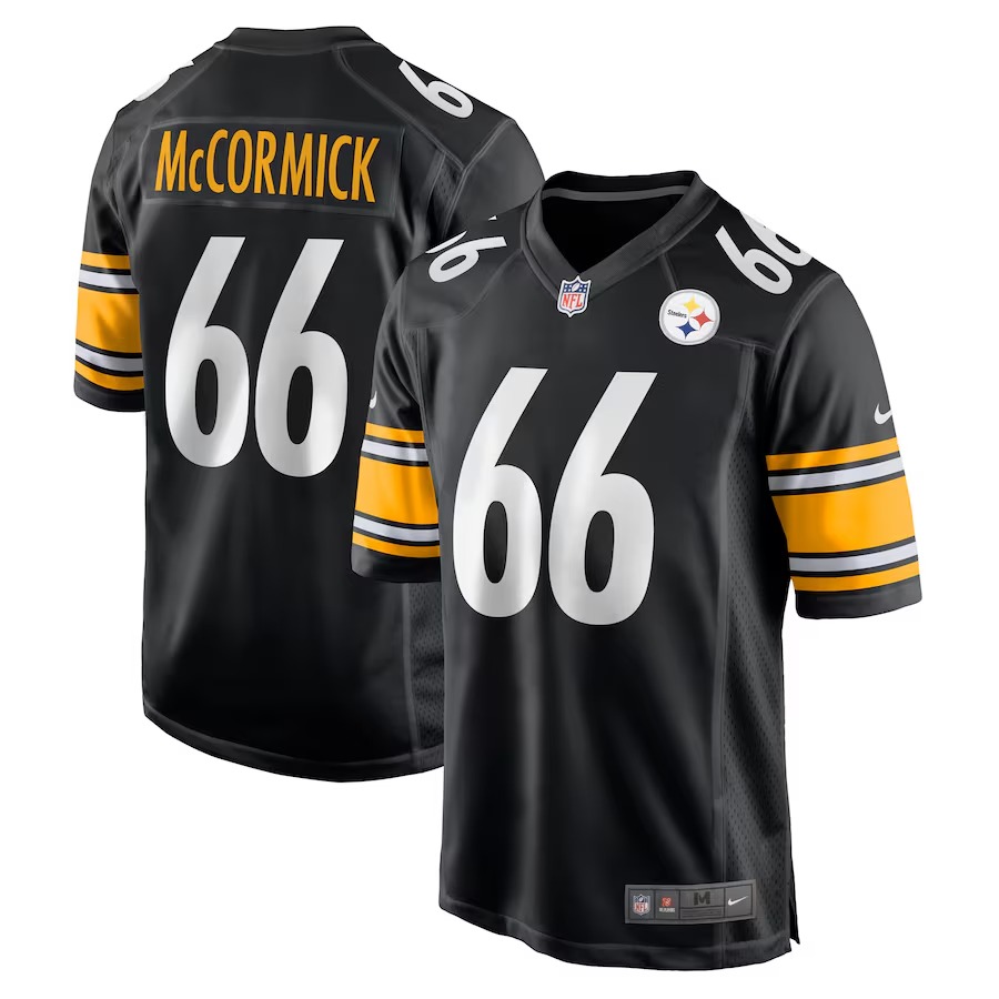 Men's Pittsburgh Steelers Mason McCormick Nike Black Game Jersey - Jersey