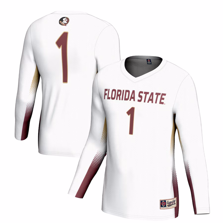 #1 Florida State Seminoles GameDay Greats Unisex Lightweight Volleyball Jersey - White - Jersey