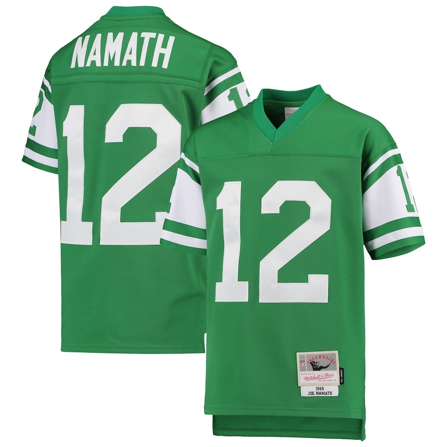 Youth New York Jets Joe Namath Mitchell & Ness Green 1968 Legacy Retired Player Jersey - Jersey
