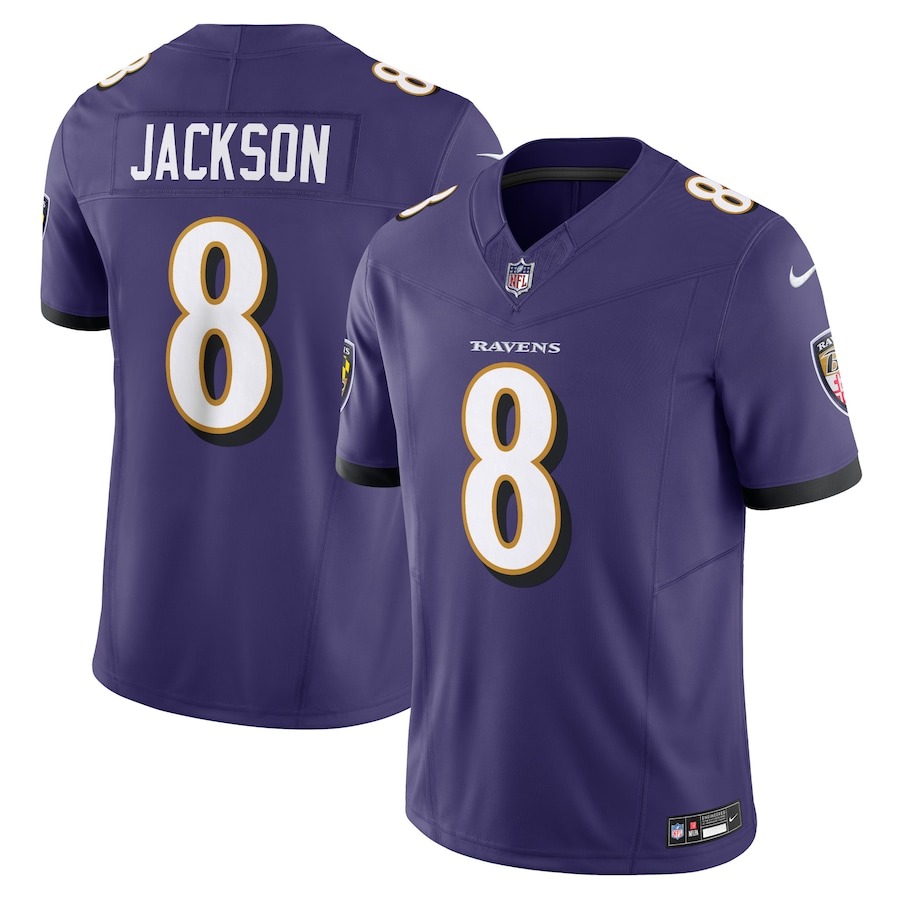 Men's Baltimore Ravens Lamar Jackson Nike Purple Vapor F.U.S.E. Limited Jersey - Jersey