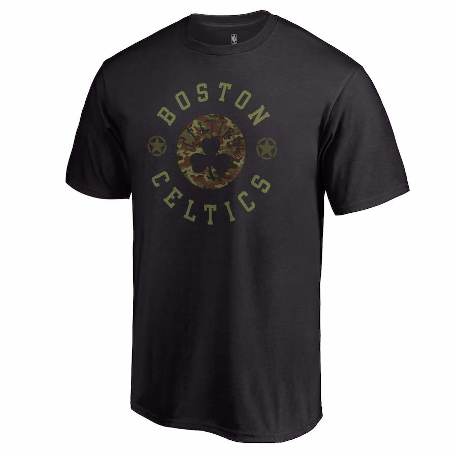Men's Boston Celtics Black Liberty T-Shirt - Jersey