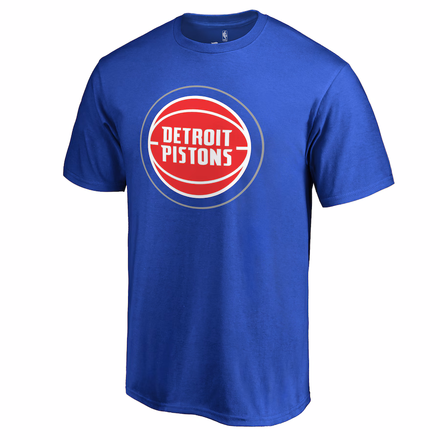 Men's Detroit Pistons Royal Primary Logo 2 T-Shirt - Jersey
