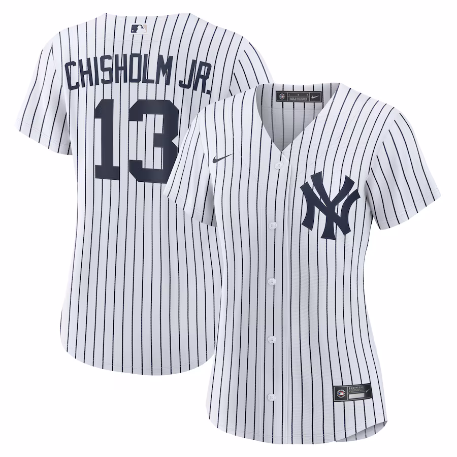 Women's New York Yankees Jazz Chisholm Jr. Nike White Home Replica Jersey - Jersey