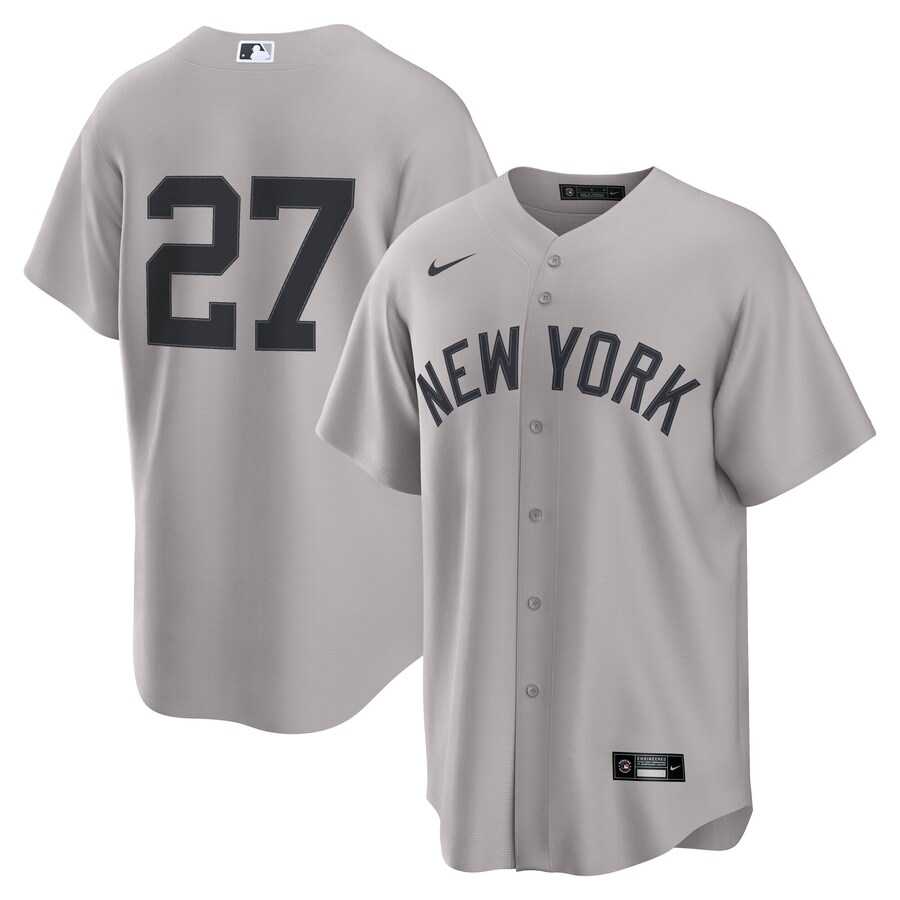 Men's New York Yankees Giancarlo Stanton Nike Gray Road Replica Jersey - Jersey