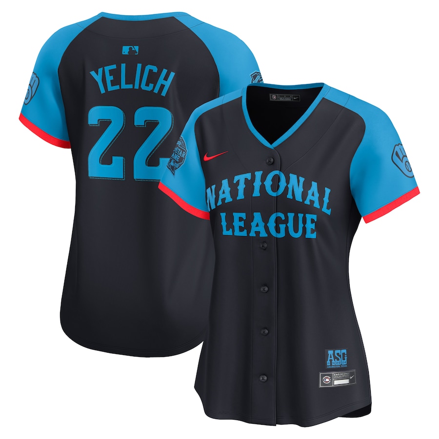 Women's National League Christian Yelich Nike Navy 2024 MLB All-Star Game Limited Player Jersey - Jersey