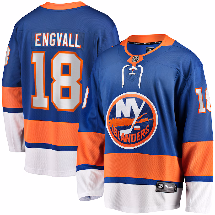 Men's New York Islanders Pierre Engvall Fanatics Blue Home Premier Breakaway Player Jersey - Jersey