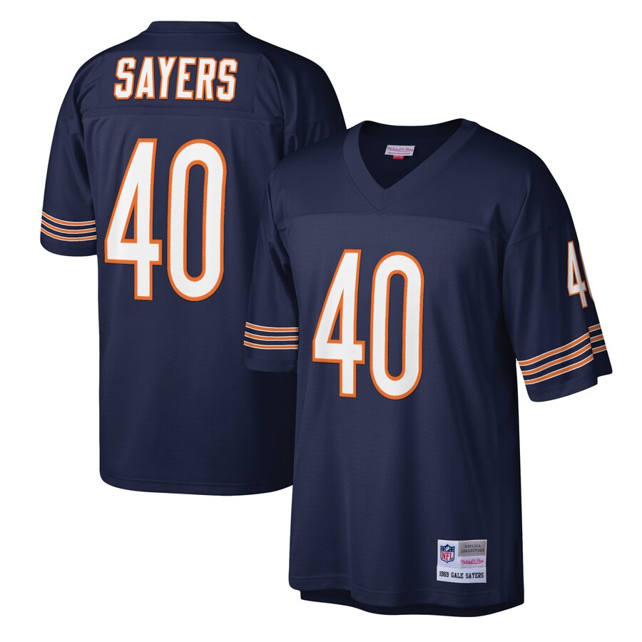 Men's Chicago Bears Gale Sayers Mitchell & Ness Navy Legacy Replica Jersey - Jersey