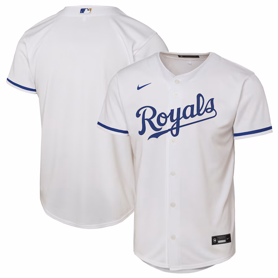 Youth Kansas City Royals Nike White Home Replica 2.0 Jersey - Jersey