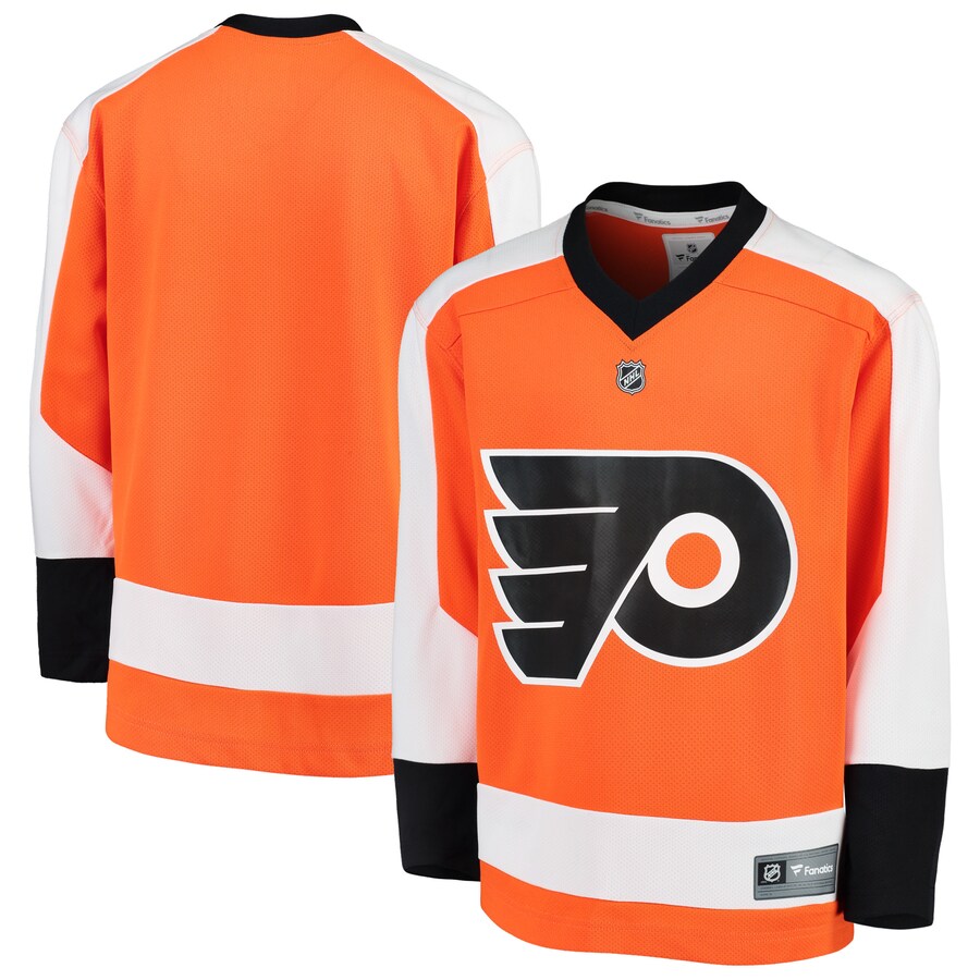Youth Philadelphia Flyers Fanatics Branded Orange Home Replica Blank Jersey - Jersey