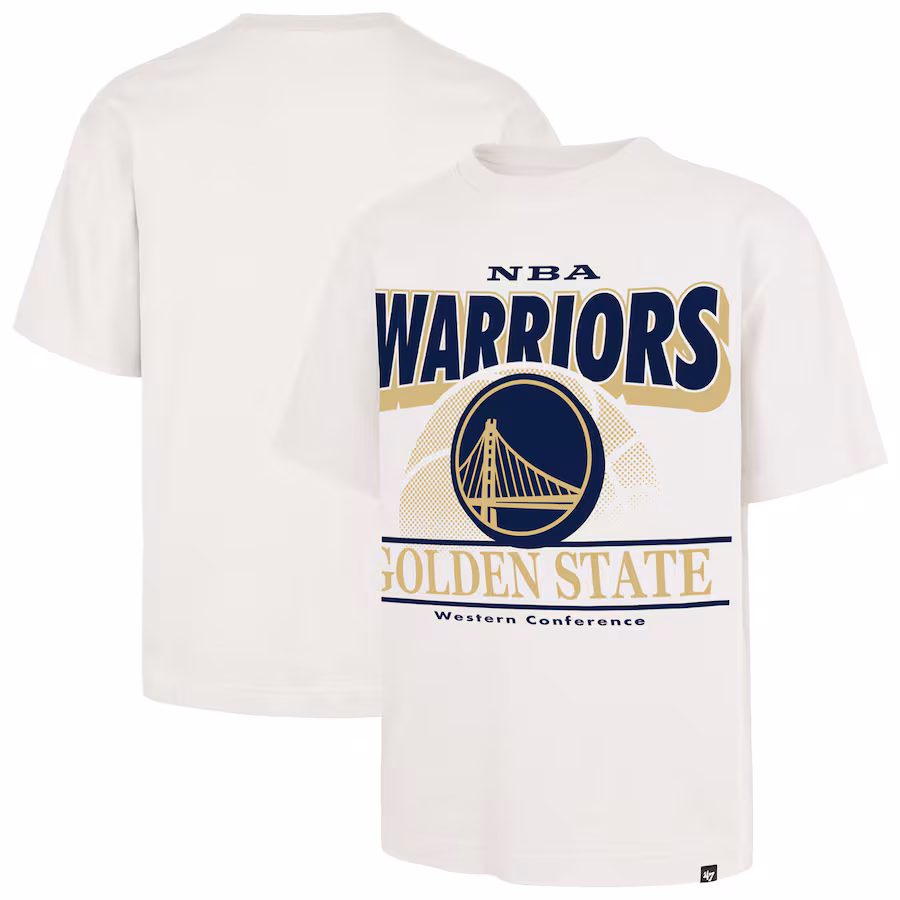 Men's Golden State Warriors  '47 White City Edition Shifty Foundation T-Shirt - Jersey