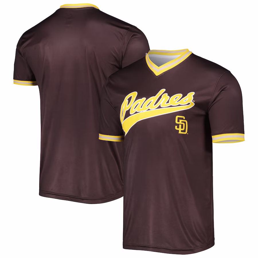 Men's San Diego Padres Stitches Brown Cooperstown Collection Team Jersey - Jersey