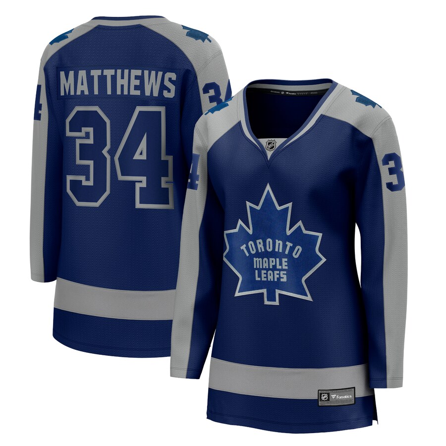 Women's Toronto Maple Leafs Auston Matthews Fanatics Branded Royal 2020/21 Special Edition Breakaway Player Jersey - Jersey