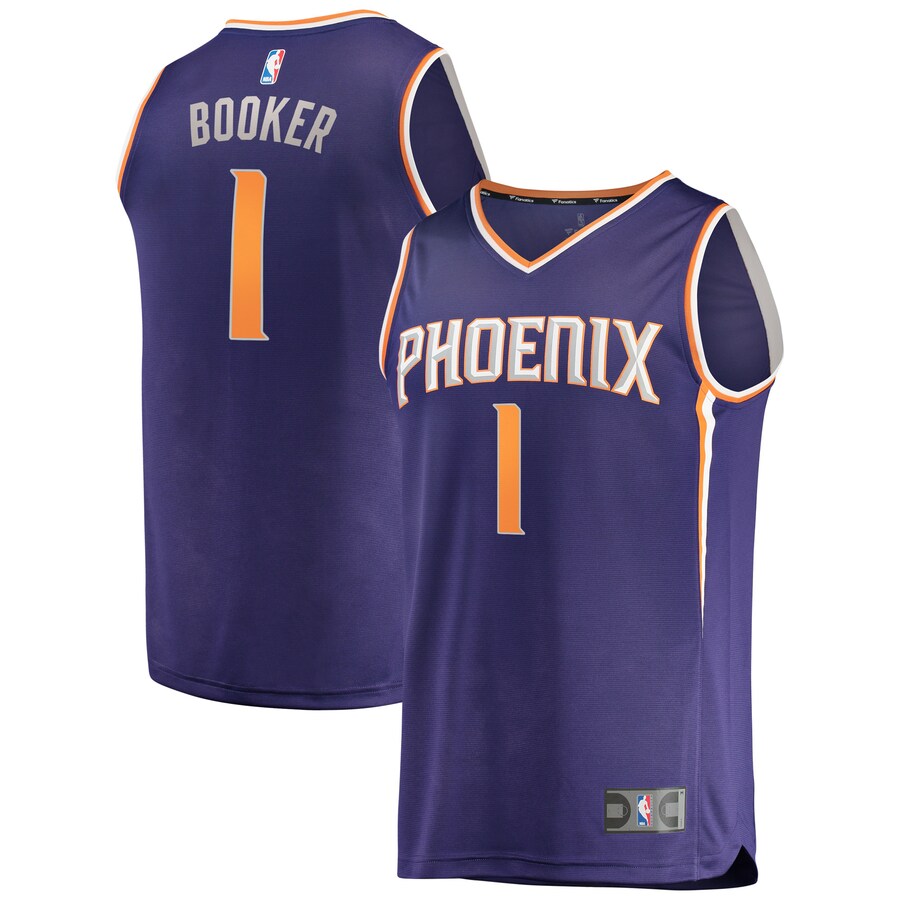 Men's Phoenix Suns Devin Booker Fanatics Purple Fast Break Replica Jersey - Icon Edition - Jersey