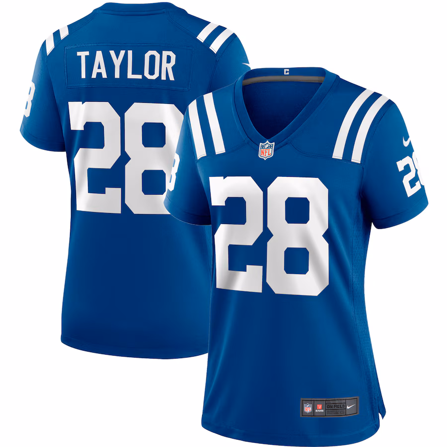 Women's Indianapolis Colts Jonathan Taylor Nike Royal Player Game Jersey - Jersey