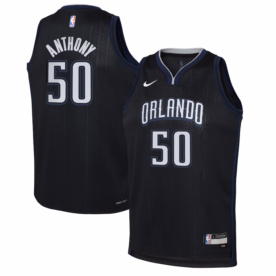 Youth Orlando Magic Cole Anthony Nike Black 2022/23 Swingman Jersey - City Edition - Jersey