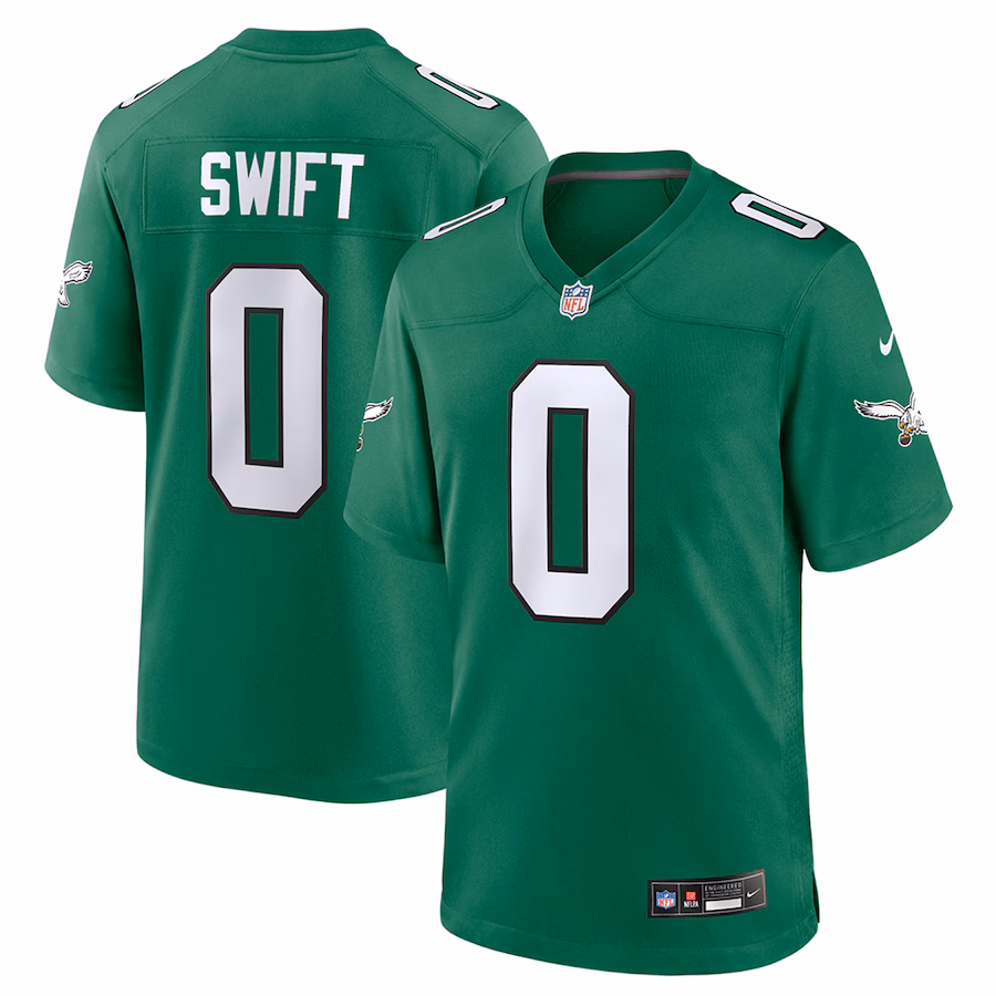 Youth Philadelphia Eagles D'Andre Swift Nike Kelly Green Game Jersey - Jersey