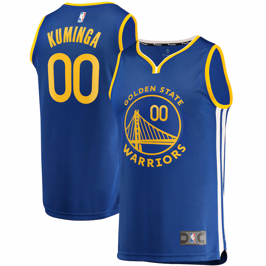 Men's Golden State Warriors Jonathan Kuminga Fanatics Royal Fast Break Replica Jersey - Icon Edition - Jersey