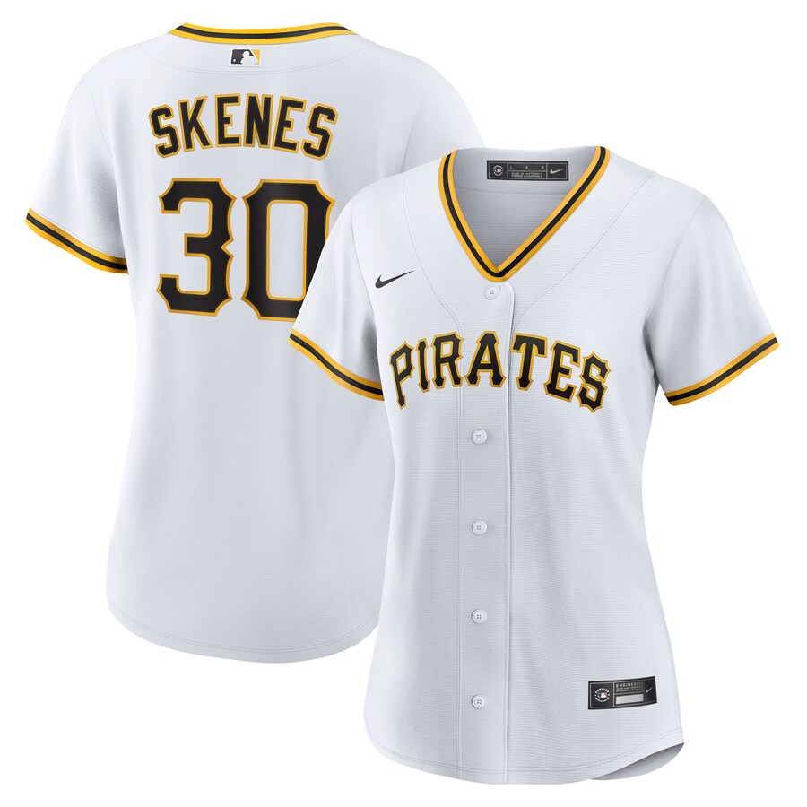 Women's Pittsburgh Pirates Paul Skenes Nike White Home Replica Player Jersey - Jersey