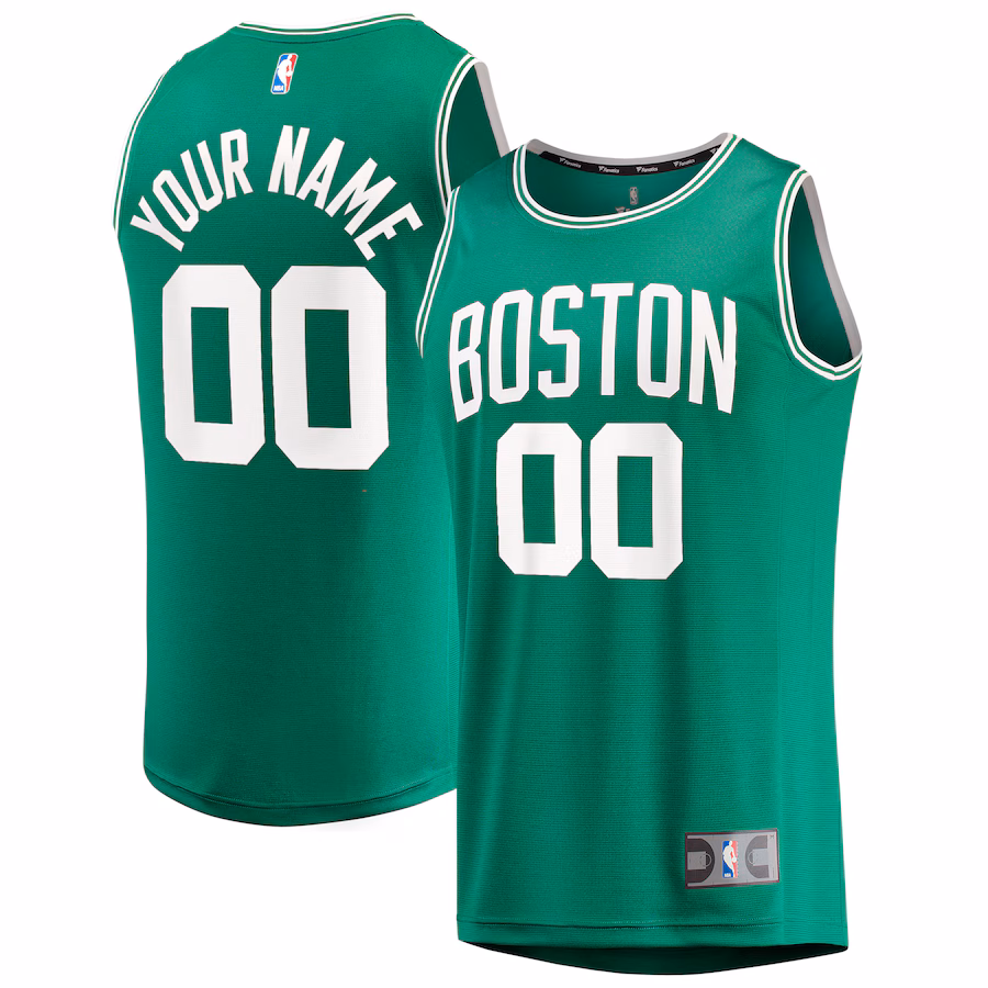 Youth Boston Celtics  Fanatics Green Fast Break Custom Jersey - Icon Edition - Jersey
