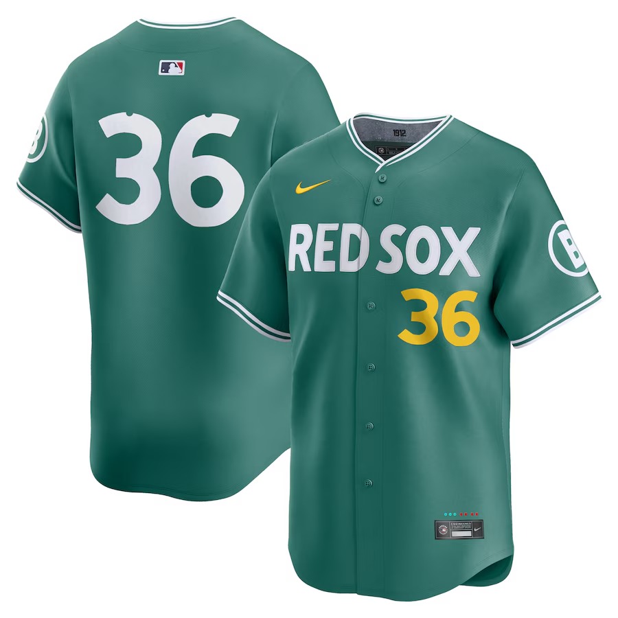 Men's Boston Red Sox Triston Casas Nike Green 2025 City Connect Limited Player Jersey - Jersey