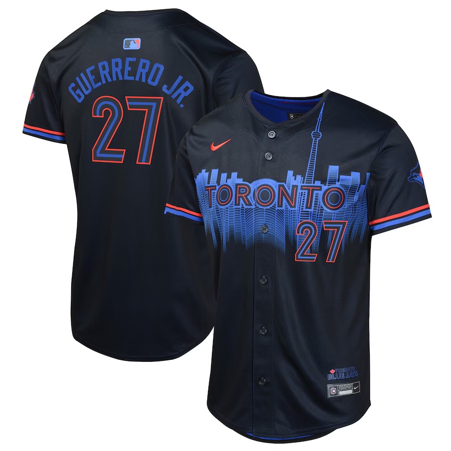 Youth Toronto Blue Jays Vladimir Guerrero Nike Navy 2024 City Connect Limited Player Jersey - Jersey