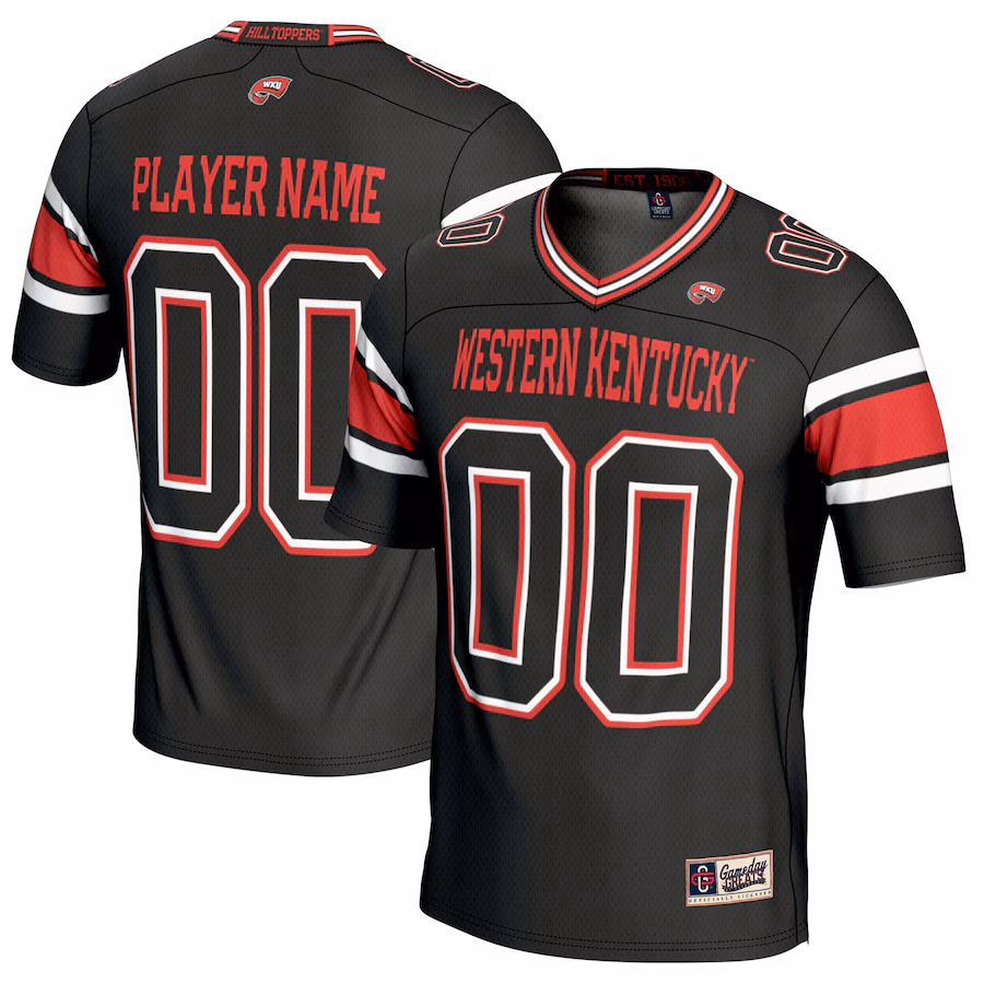 Western Kentucky Hilltoppers GameDay Greats NIL Pick-A-Player Football Jersey - Black - Jersey