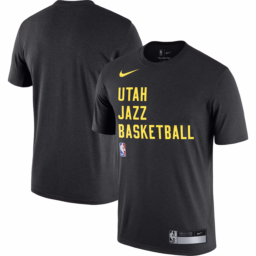 Men's Utah Jazz Nike Black 2023/24 Sideline Legend Performance Practice T-Shirt - Jersey