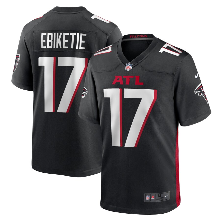 Men's Atlanta Falcons Arnold Ebiketie Nike  Black Team Game Jersey - Jersey