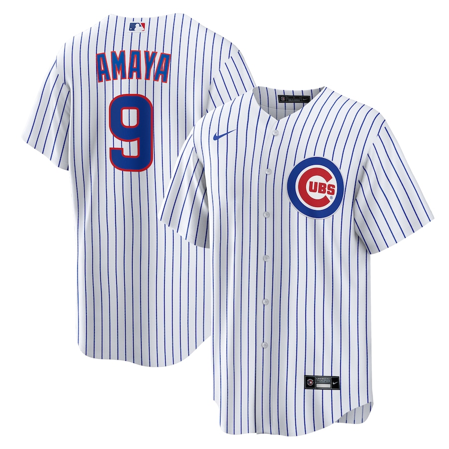 Men's Chicago Cubs Miguel Amaya Nike White Home Replica Jersey - Jersey