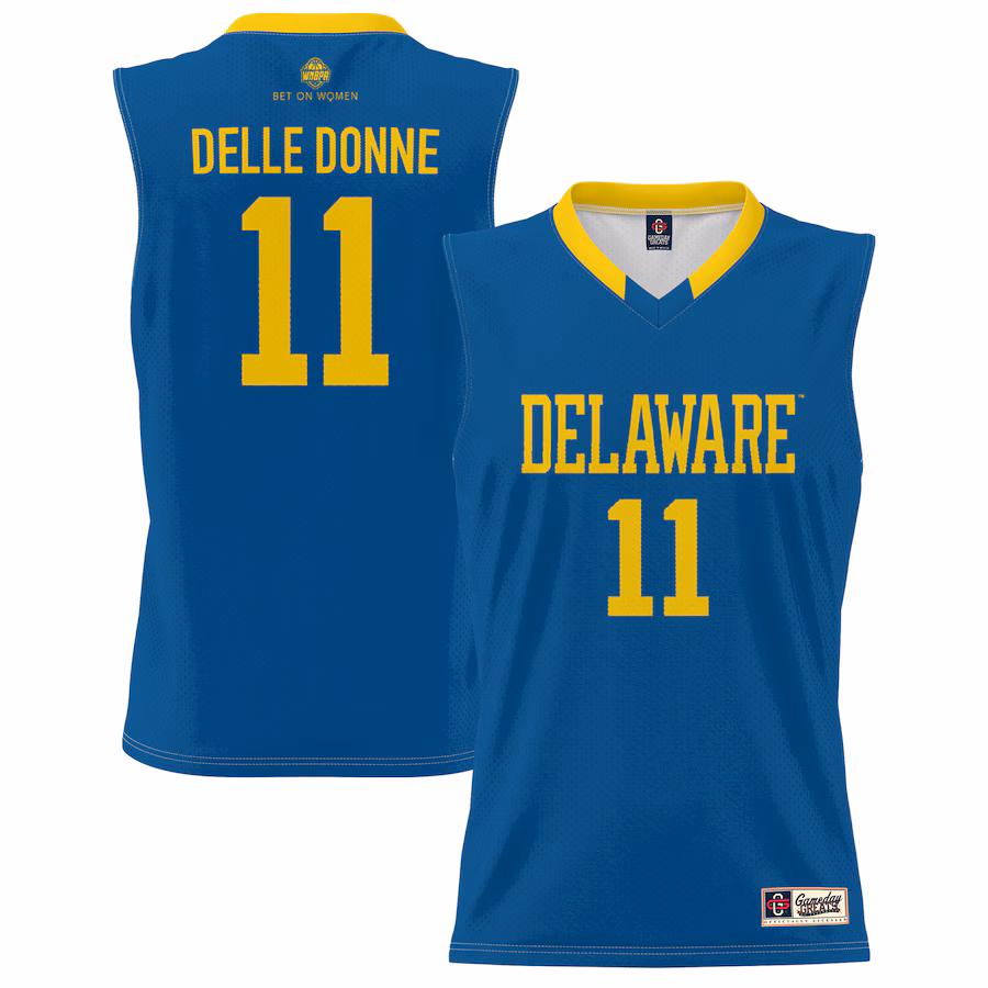 Youth GameDay Greats Elena Delle Donne Blue Delaware Fightin' Blue Hens Lightweight Basketball Alumni Jersey - Jersey