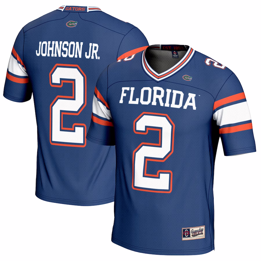 Montrell Johnson Jr. Florida Gators GameDay Greats Youth NIL Player Football Jersey - Royal - Jersey